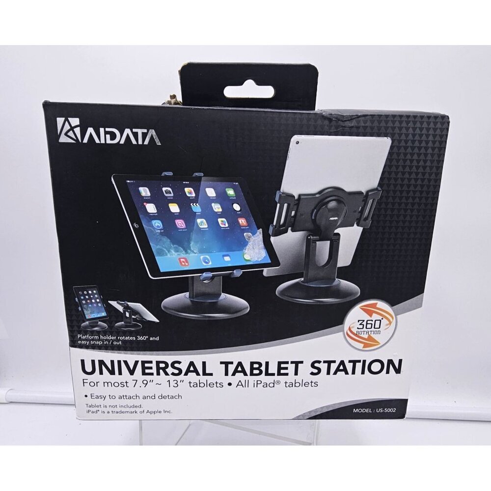 Universal Tablet / iPad Holder Adjustable 360° Swivel Desk Stand - Picture 5 of 7